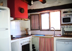  Kitchen next to living room 