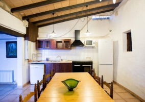  Large table in the kitchen 