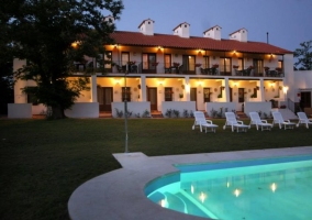  Access to the accommodation with swimming pool in the front 