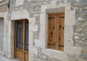 Views of the stone facade 