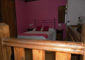  Fuchsia walls of room with excellent furniture 