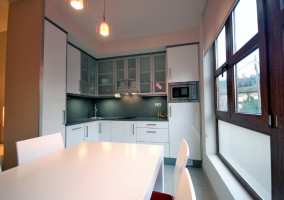 Equipped and modern kitchen 