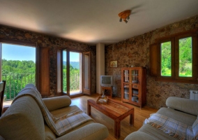  Living room with dining 