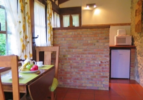  Kitchen with two countertops heights 