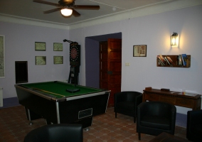  Games room with billiards 