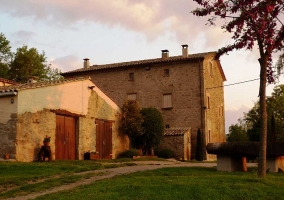 The house at sunset 