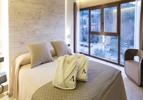 Bedroom with views