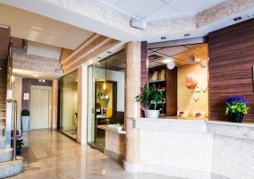  Entrance to the hotel with counter 