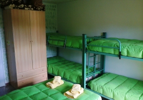  Bedroom for 6 with bunk beds 