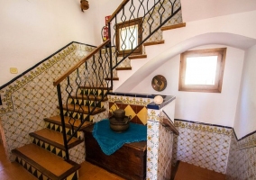  Living room with armchairs and windows 