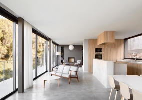  Kitchen of the house with ample views 