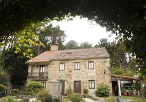 Facade of the house from the garden area 