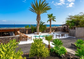  Summer living room by the pool 