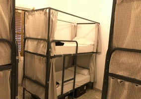  Bunk beds in one of the 8-seater rooms 