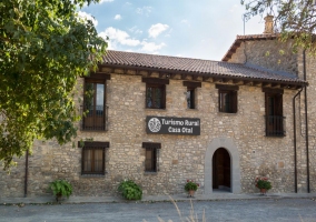 Facade of the house in pidra 