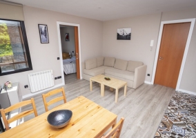  Living room with armchairs and side table 