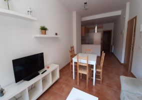  Living room with dining room 