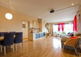  Large and white dining kitchen 